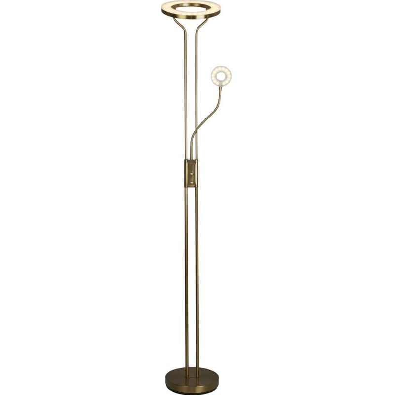 Mother, Child Floor Lamp Satin Brass Metal - Searchlight