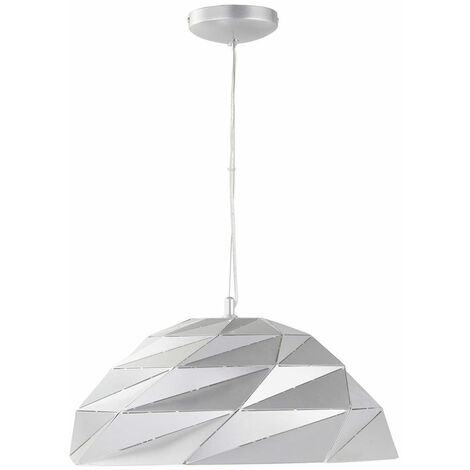 Searchlight Origami - 1 Light Dome Anhänger Silber, E27