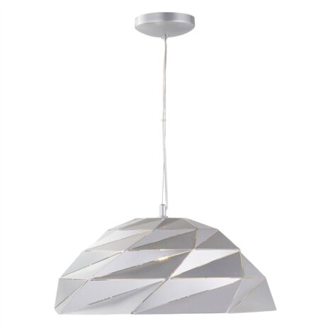 Searchlight Origami - 1 Pendente Cupola Luce Argento, E27