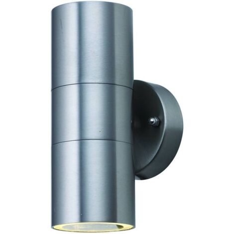 Searchlight Outdoor - Double paroi extérieure montée vers le bas en aluminium moulé à 2 lumières IP44, GU10