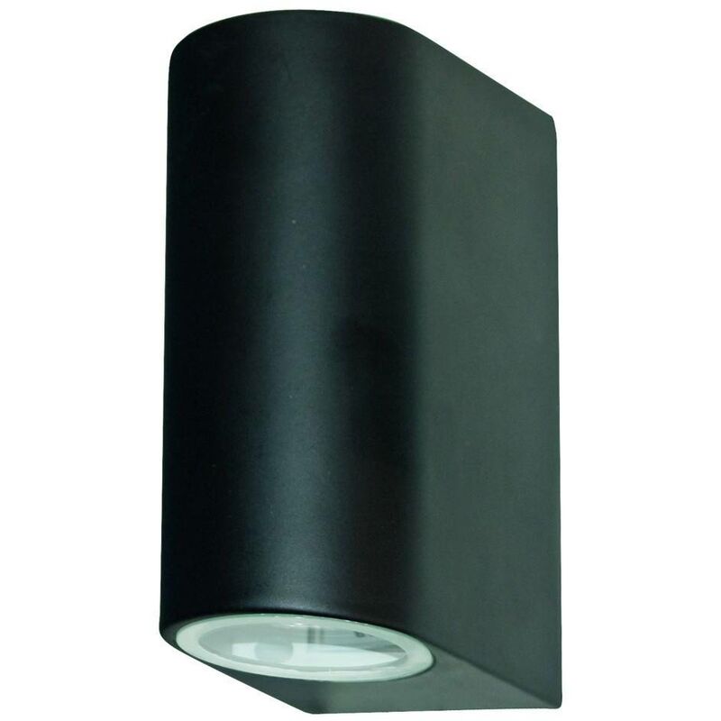 Searchlight Lighting - Searchlight Outdoor - LED Outdoor Up Down Wall 2 Light Black, Cast Aluminium, IP44