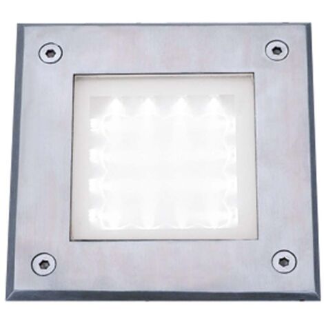 Searchlight Outdoor - LED Square Outdoor Walkover Ground Light Blanc et Verre IP67