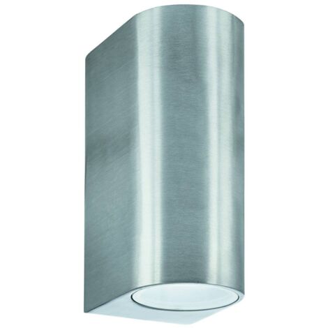 Searchlight Outdoor - Mur extérieur haut en bas à 2 lumières en fonte d'aluminium IP44, GU10