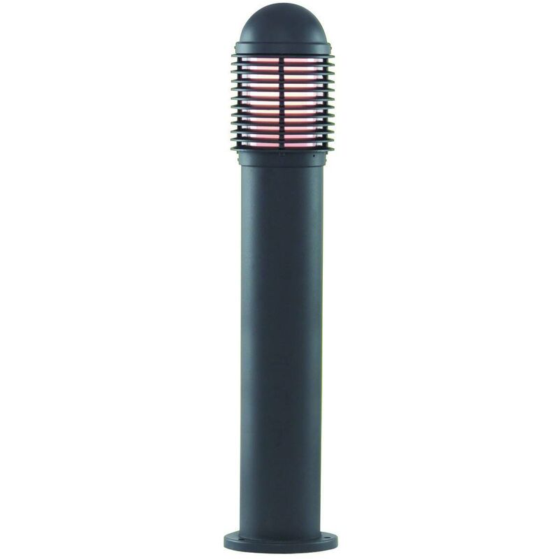 Outdoor Posts - 1 Light Outdoor Aluminium Bollard Light Black IP44, E27 - Searchlight