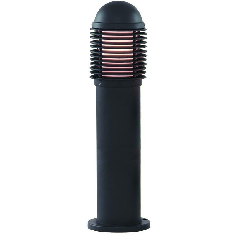 Outdoor Posts - 1 Light Outdoor Bollard Light Black with White Diffuser IP44, E27 - Searchlight