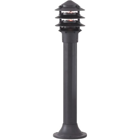 Searchlight Outdoor Posts - Borne d'extérieur à 1 ampoule noire IP44, E27