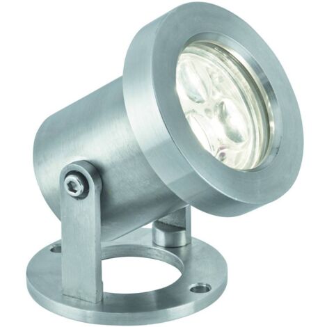 Searchlight Outdoor - Projecteur extérieur à 3 ampoules LED en acier inoxydable IP65