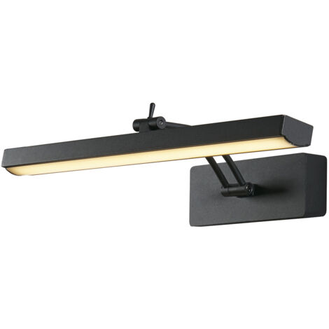 Searchlight Rhodes Quadro leggero in metallo nero da 40 cm