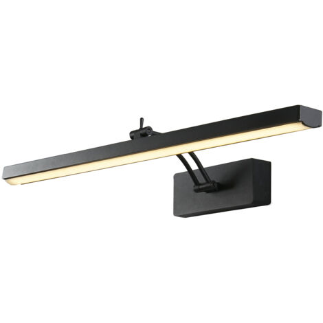 Searchlight Rhodes Quadro leggero in metallo nero da 60 cm