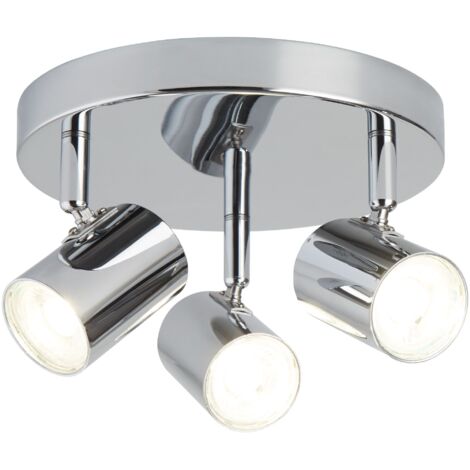 Searchlight Rollo - Projecteur LED 3 Lumières Intégré Chrome
