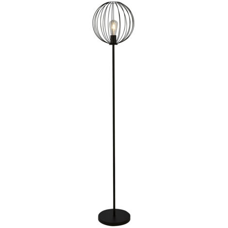 Searchlight Rondo Lampadaire avec structure en fil de fer noir
