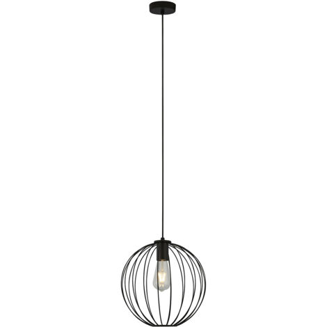 Searchlight Rondo Pendente a soffitto sferico in metallo nero