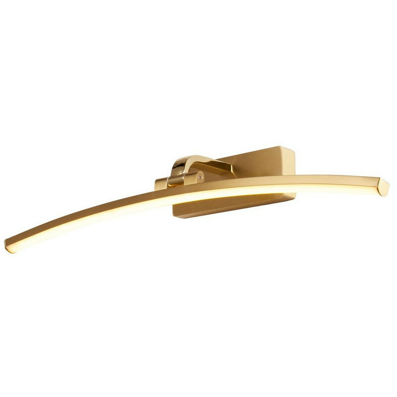 Santorini 50cm Picture Light Satin Brass, Polished Metal - Searchlight