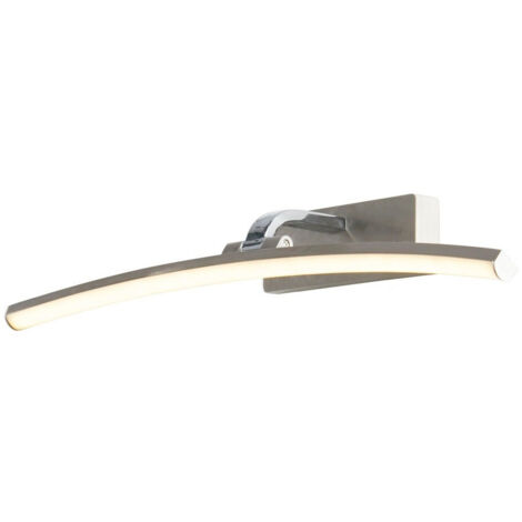 Searchlight Santorini Applique pour tableau 50 cm, argent satiné, chrome poli