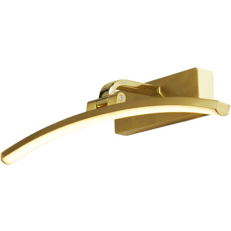 Searchlight Santorini Quadro da 40 cm in ottone satinato chiaro, metallo spazzolato