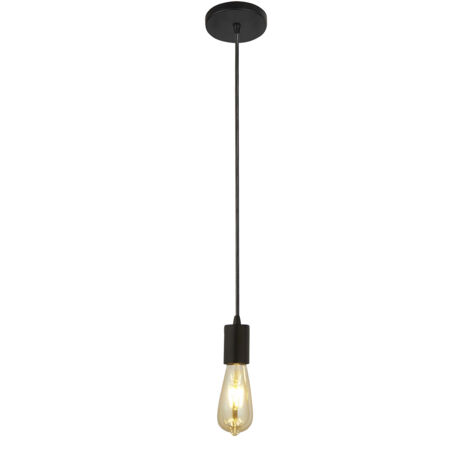 Searchlight Squiggle - Lampadario 1 Luce Nero Opaco, E27