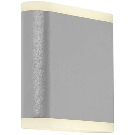 Searchlight Stratford Outdoor LED Up/Down Wandleuchte grau, gefrosteter Diffusor IP44 4000K