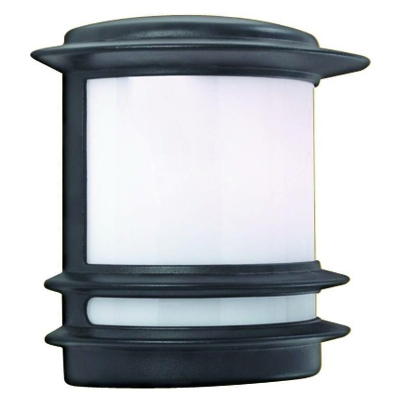 Stroud - 1 Light Outdoor Garden Wall Light Black IP44, E27 - Searchlight