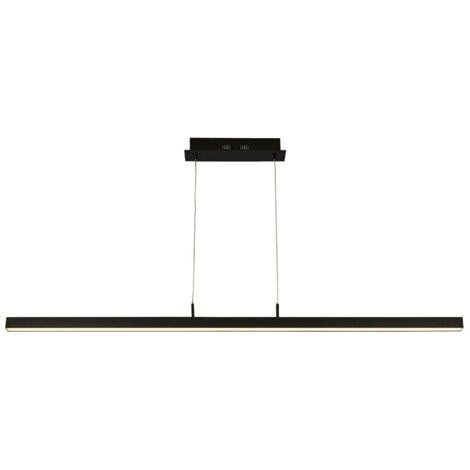 Searchlight Tribeca 1-flammige LED-Pendelleuchte, Temperatur-Farbwechsel, Mattschwarz 2700/3000/4000K