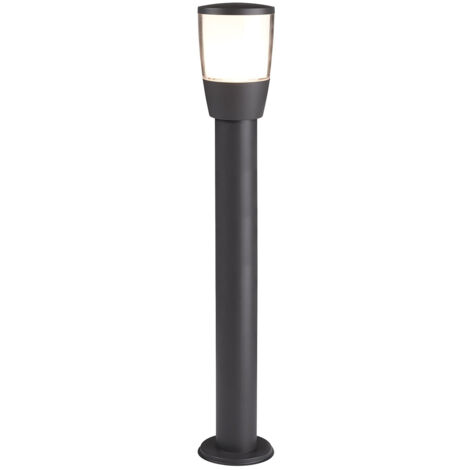 Searchlight Tucson - Paletto luminoso da esterno 1 luce grande grigio scuro IP44, attacco E27
