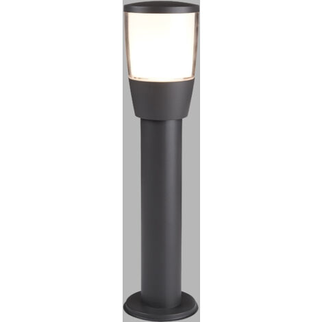 Searchlight Tucson - Paletto luminoso da esterno 1 luce piccolo grigio scuro IP44, attacco E27