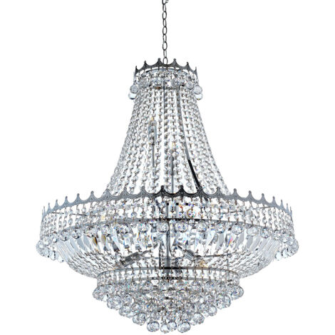 Searchlight Versailles - Lampadario a 13 luci finitura oro, attacco E14