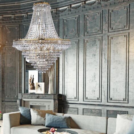 Searchlight Versailles - Lustre à 19 ampoules au fini doré, E14