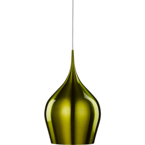 Searchlight Vibrant - Lampada a sospensione a soffitto a cupola grande 1 luce verde, E27