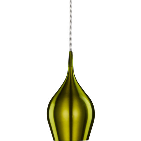 Searchlight Vibrant - Sospensione a soffitto a 1 luce piccola cupola verde, E14