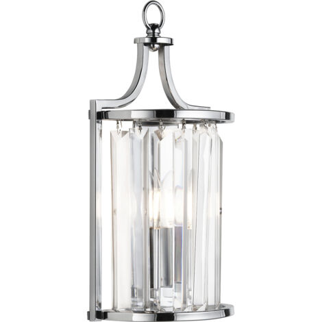 Searchlight Victoria - Applique 1 Luce Cromo, con Vetro, E14