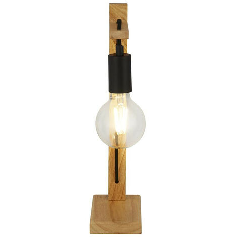 Cubetto: Lampada da Tavolo in legno naturale - Creative Cables