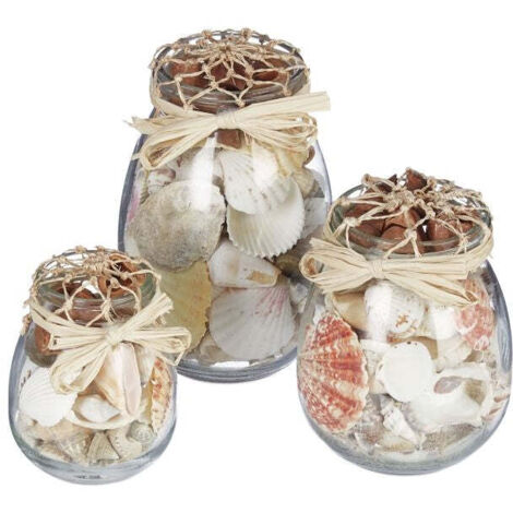 Seashell Jar Set of 3