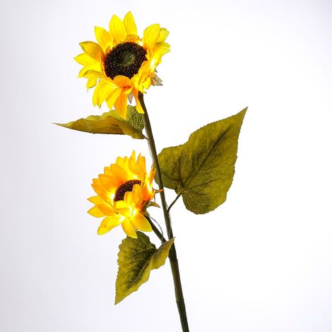Kaufe Dreiköpfige Solar-Sonnenblumen-Dekorationsleuchte für den