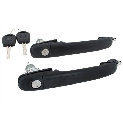 Seat Alhambra I 96-10 manija exterior de puerta delantera LEVA CORTA CON COLLAR ANCHO izquierda + derecha 2 uds. JUEGO