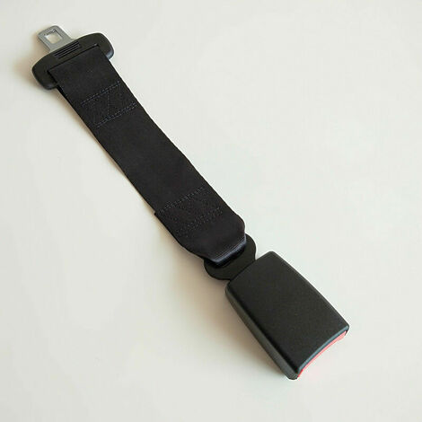 Seat belt extension, 12 cm, car seat extension, black