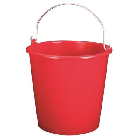 SEAU 10 L ROUGE ALUMINIUM ET PLASTIQUE S10 ROUGE