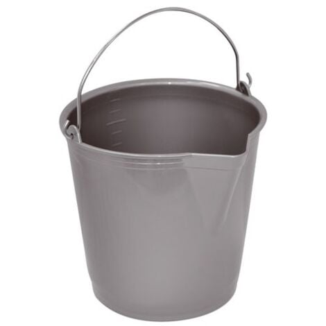 Seau à Bec Gradué Gris Silver 13L