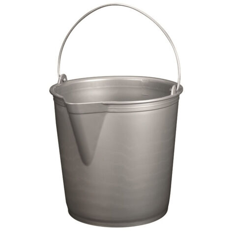 Seau à Bec Gradué Gris Silver 13L