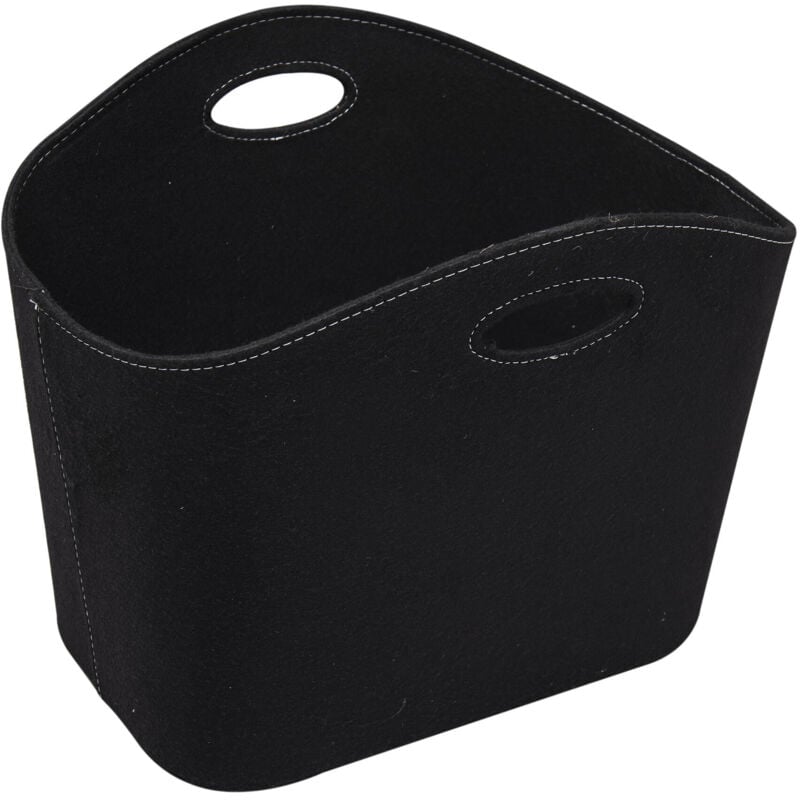 Werka Pro - Seau à bûches rectangulaire en feutre 45x33x39cm