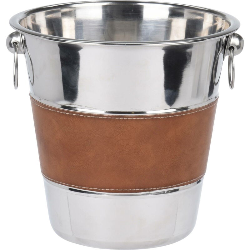 Bouc à champagne en acier inoxydable, argent