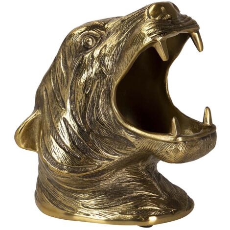 Seau à champagne Tigre en aluminium doré 26x24x29 cm