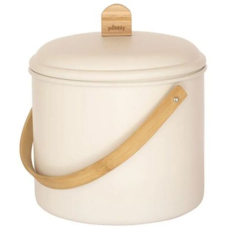 Seau à Compost 7 L Crème - Pebbly