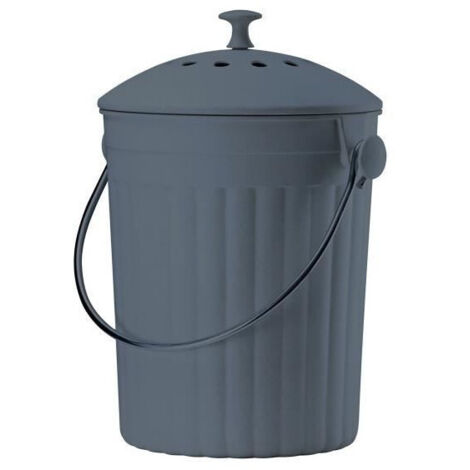 Seau à compost - EDDINGTONS - Bambou - 4,5 L - Double filtre charbon - Anse inox