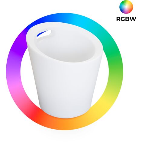 Seau à glace LED RGBW - 6W - Ø 29 cm - Rechargeable