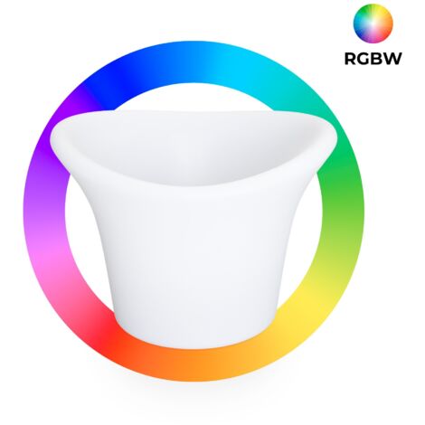 Seau à glace LED RGBW - 6W - Ø 38 cm - Rechargeable