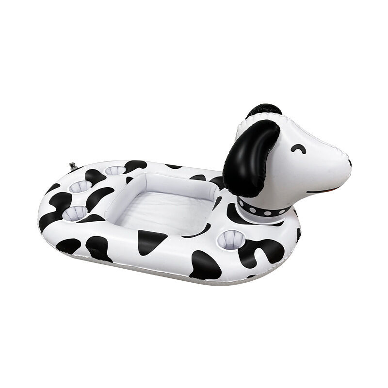 Seau à glace PVC 85x50cm Ice Bar gonflable Puppy design flottant pour Party sous-verres poreux portable