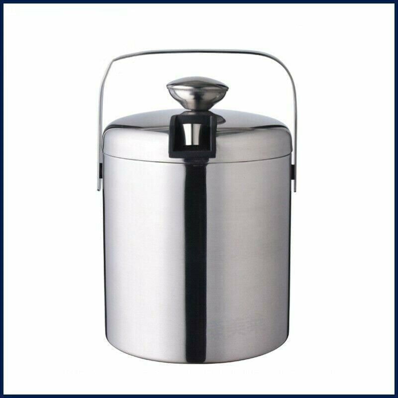 Seau a Glacon, Double Paroi Seau a Glacon , Seau à Glace Isotherme pour Rafraîchir La Bière, Le Champagne et Le Vin. Accessoire de rangement pour