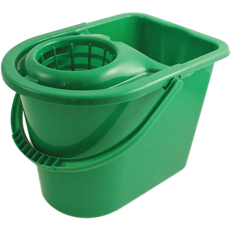 Rs Pro - Seau à lessiver en Plastique Vert avec poignée, 12L ( Prix pour 1 )