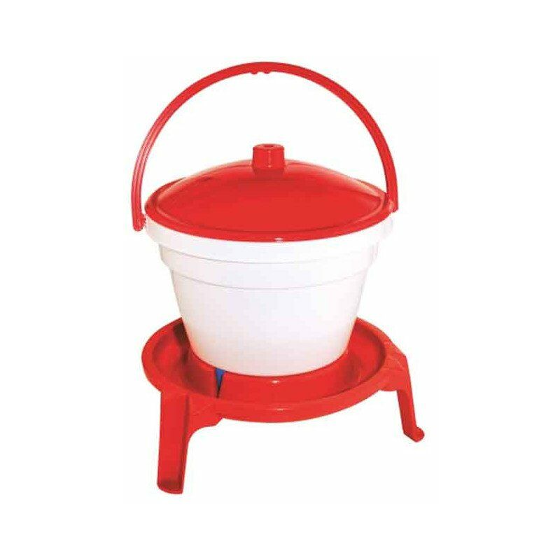 Kerbl - seau-abreuvoir volailles pvc 12l avec pied et anse