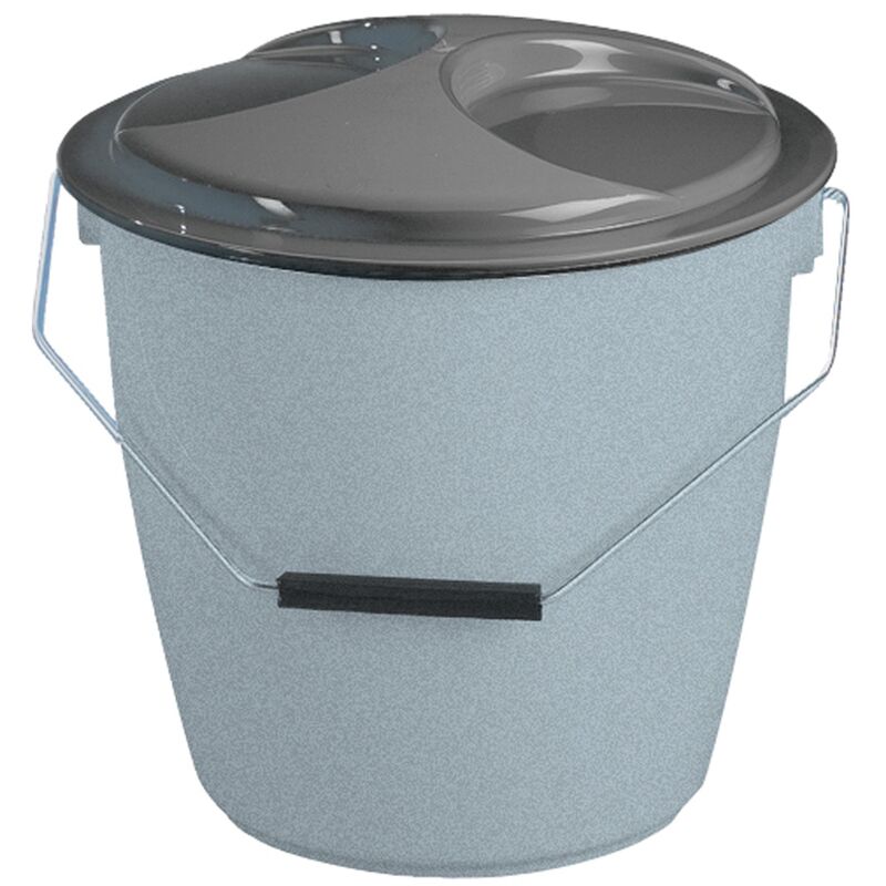 Seau avec couvercle 16 l. - Granite